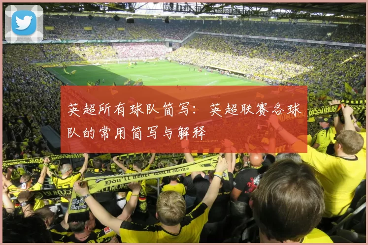 英超所有球队简写：英超联赛各球队的常用简写与解释