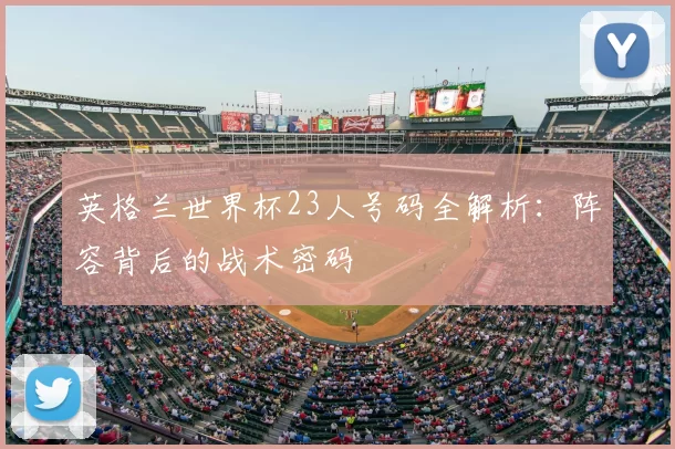 英格兰世界杯23人号码全解析：阵容背后的战术密码